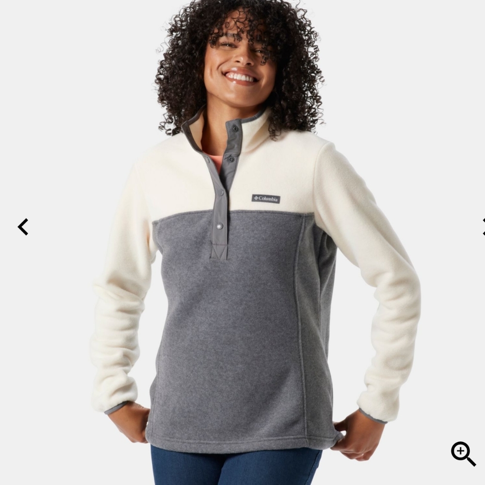 NWT Columbia women's Benton Springs Half Snap Pullover size L